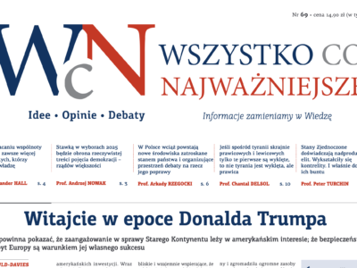 Nr 69. „Wszystko co Najważniejsze” jest już dostępny w EMPIK-ach, Księgarni Polskiej w Paryżu oraz wysyłkowo i w prenumeracie – w Sklepie Idei.
