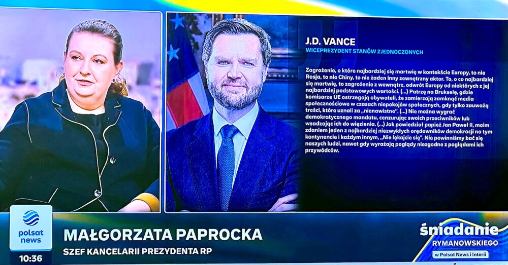 Vance w Monachium tekst treść Małgorzata Paprocka KPRP