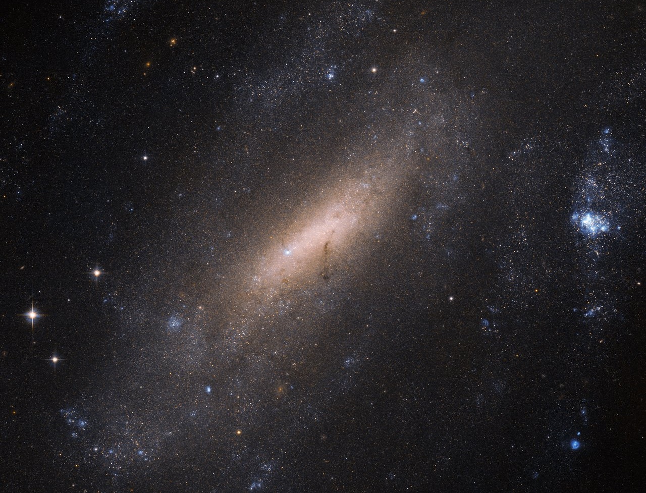 Teleskop Hubble'a uchwycił galaktykę w gwiazdozbiorze Żurawia