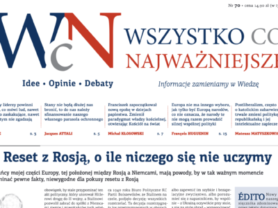 Nr 70. „Wszystko co Najważniejsze” jest już dostępny w EMPIK-ach, Księgarni Polskiej w Paryżu oraz wysyłkowo i w prenumeracie – w Sklepie Idei.