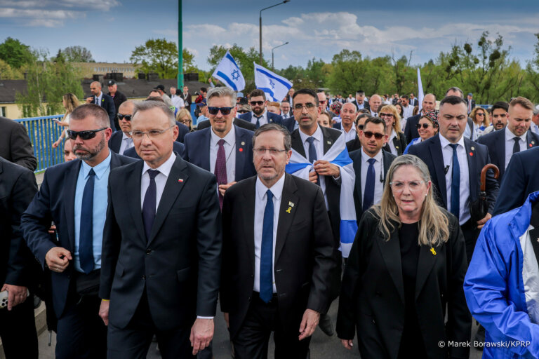 Andrzej Duda na Marszu Żywych