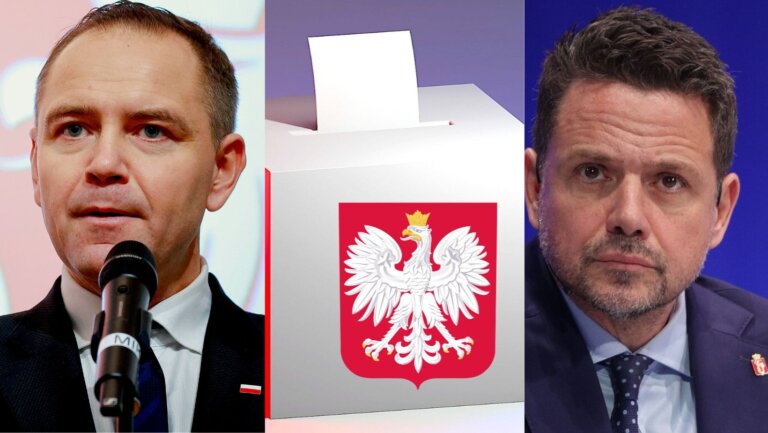 debata na stojąco nawrocki Trzaskowski