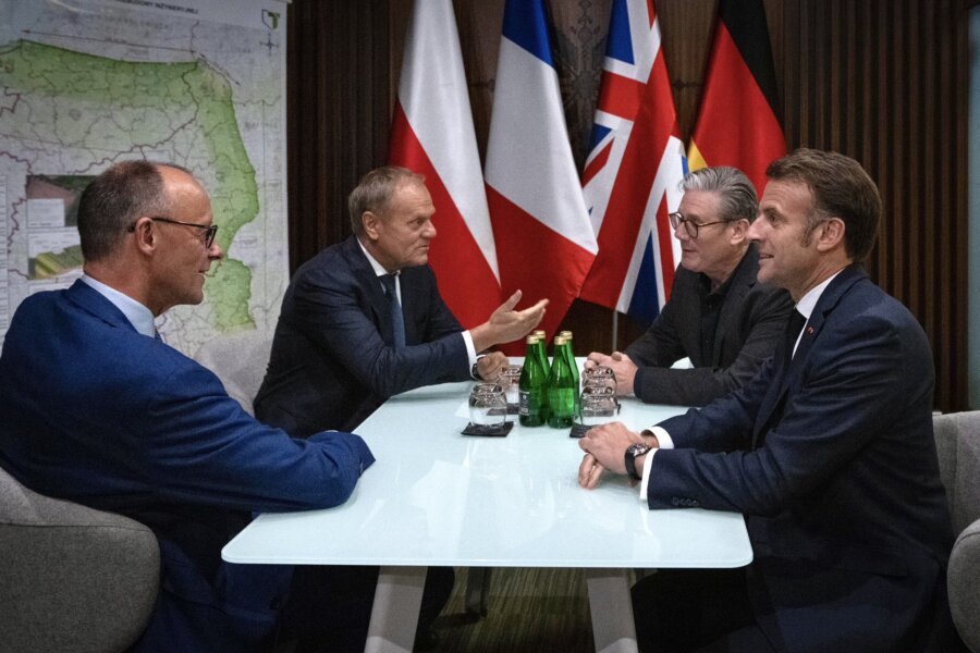Europejscy liderzy w Kijowie