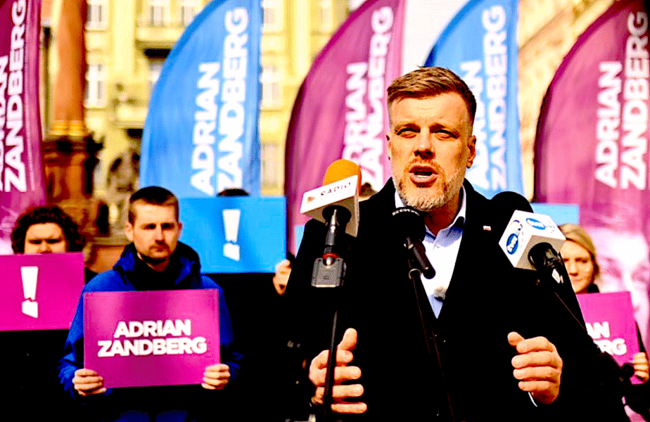 Adrian Zandberg w Toruniu