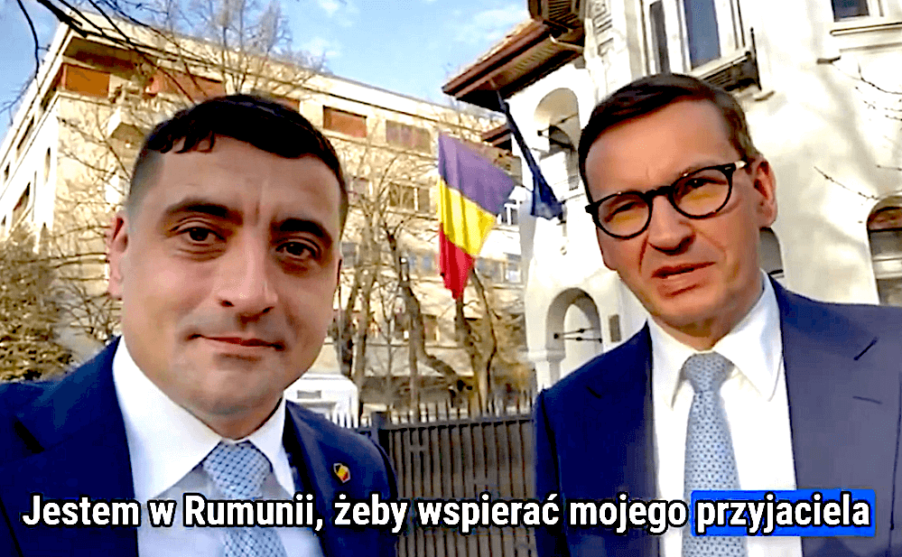 Kandydat Mateusza Morawieckiego George Simion wygrywa pierwszą turę wyborów w Rumunii