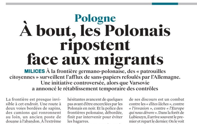 mobilizacja przeciwko nielegalnej imigracji