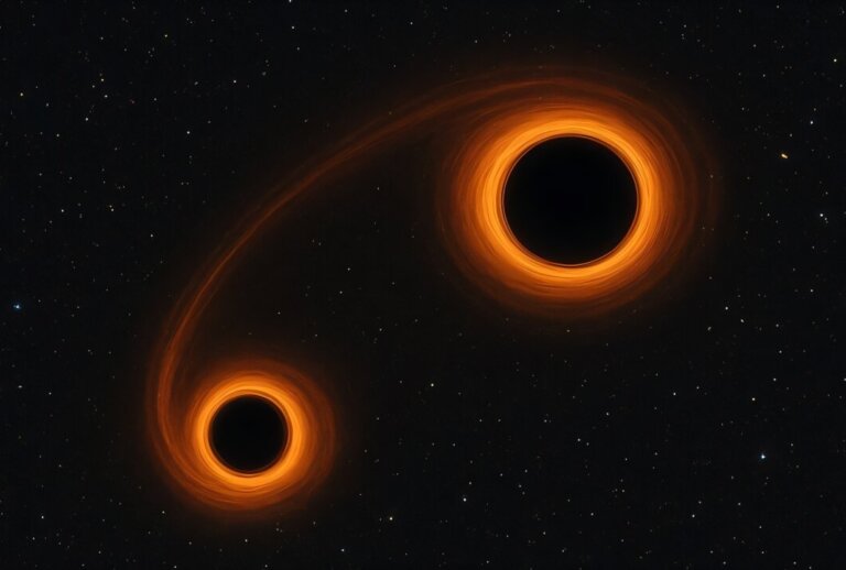 połączenie dwóch czarnych dziur