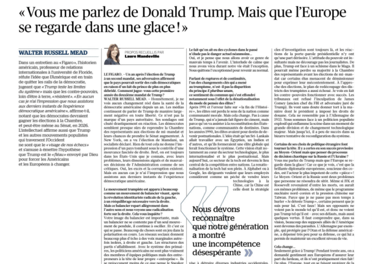 „Populizm jest tylko twarzą naszych własnych porażek” [Prof. Walter Russell MEAD]