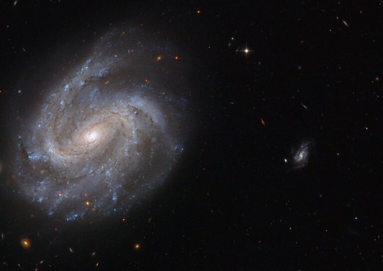 Teleskop Hubble'a wykonał obserwacje galaktyki spiralnej z poprzeczką w gwiazdozbiorze Wieloryba
