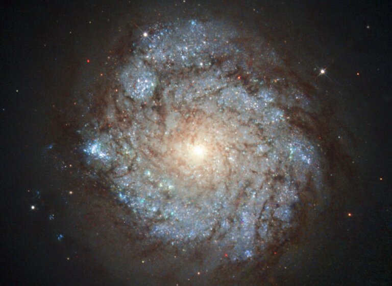 Astronomowie uchwycili galaktykę spiralną z poprzeczką w gwiazdozbiorze Kasjopei