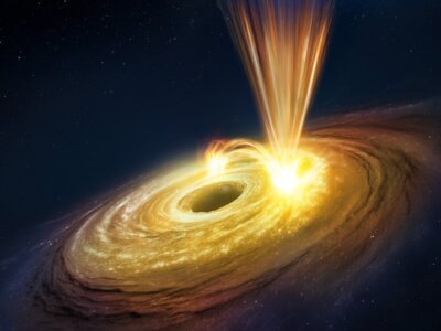 Jak szybko czarna dziura może wyrzucać materię?