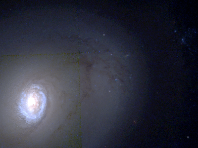 Teleskop Hubble’a wykonał obserwacje galaktyki soczewkowatej w gwiazdozbiorze Pieca