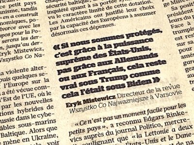 Eryk Mistewicz w "Le Figaro"