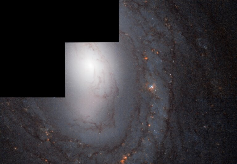 Astronomowie wykonali obserwacje galaktyki spiralnej z poprzeczką należącej do gromady w Pannie