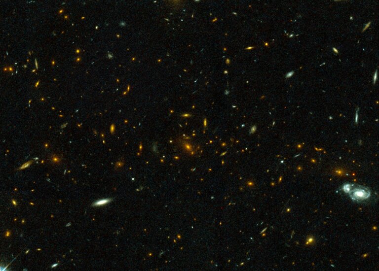 Astronomowie uchwycili gromadę galaktyk w gwiazdozbiorze Lwa