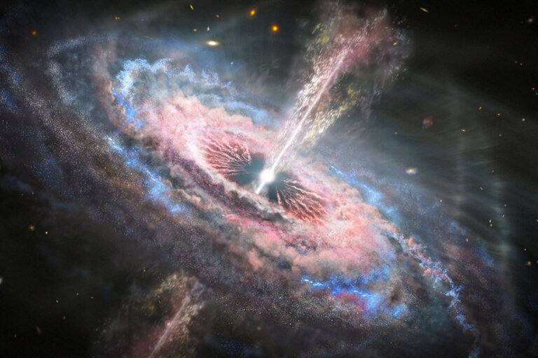 Jak supermasywne czarne dziury wpływają na formowanie się gwiazd?