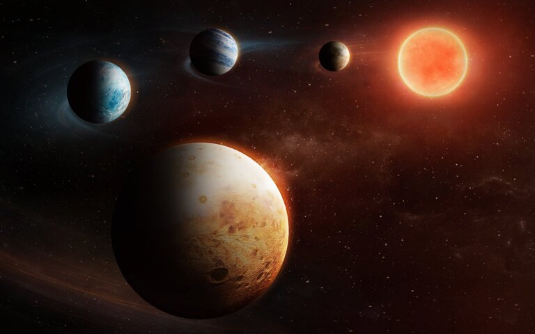 „odwrócony” układ planetarny